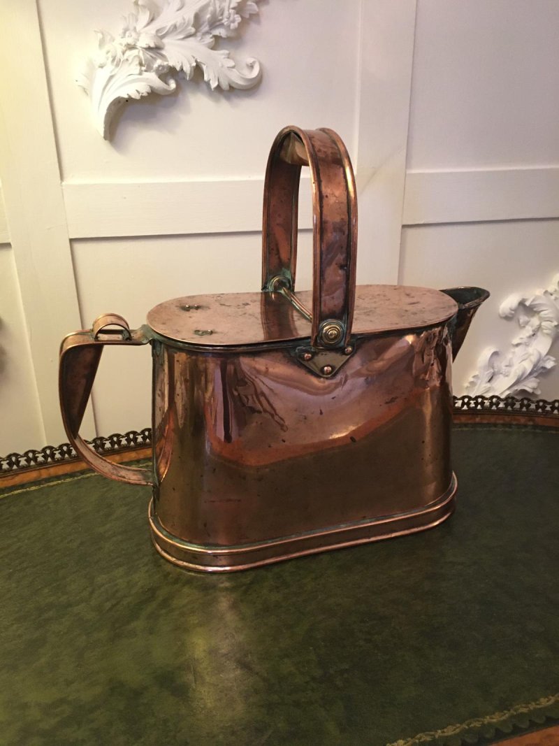 Quality Antique Victorian Copper Watering Can - Image 16